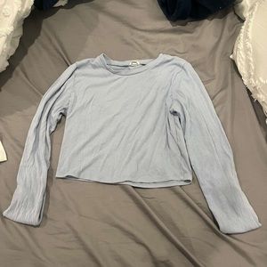 Garage long sleeve crop top